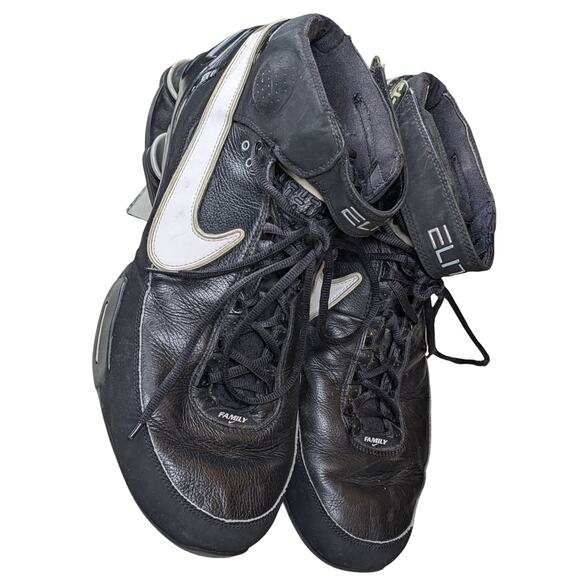 Vintage Nike Elite Family Shoes Mens 15 Black Basketball High Top 316904-011 main image 9